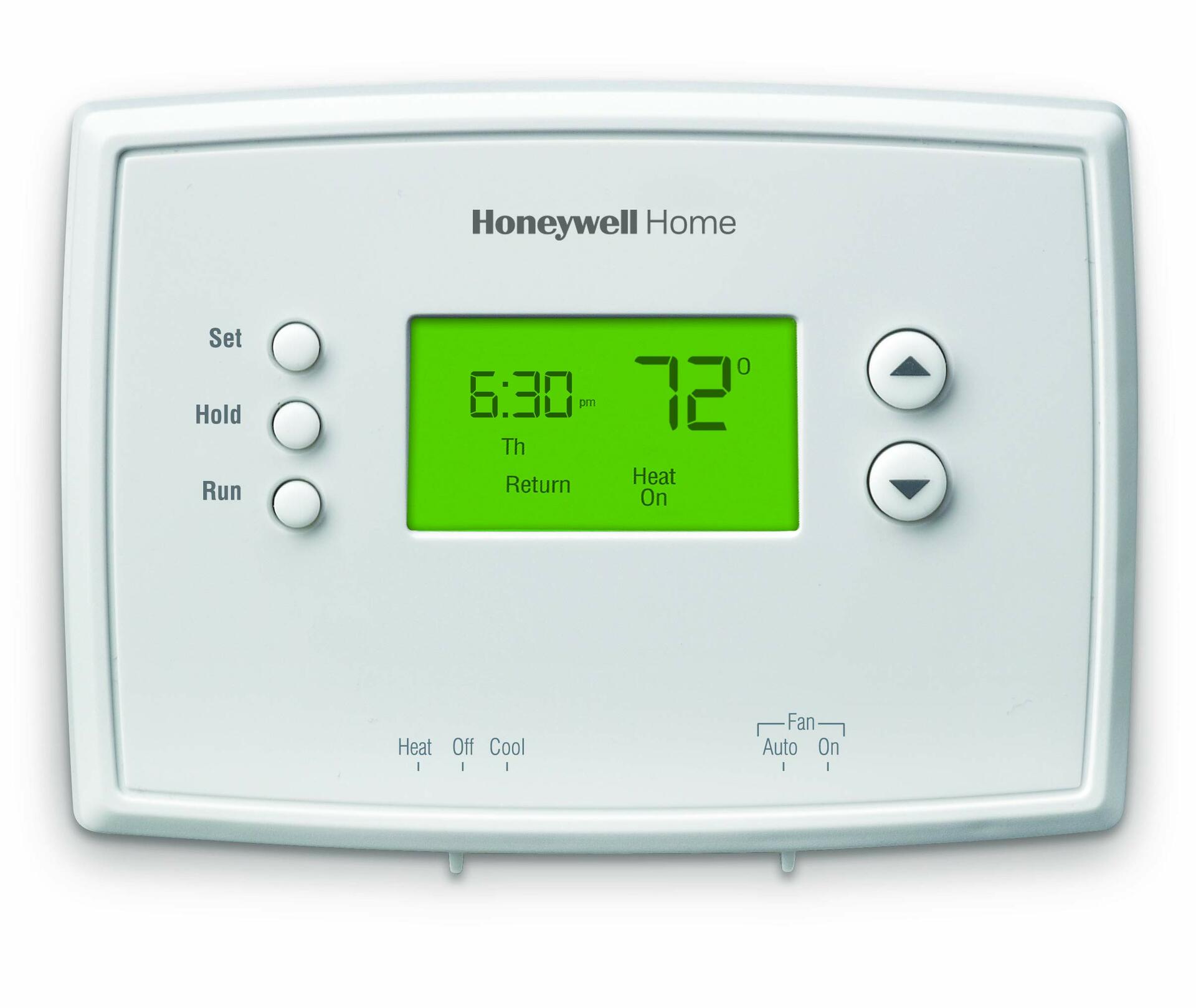 Honeywell Rth2510b1018 4-3/4" X 3-3/8" X 1-1/8" White 7-Day Programmable Thermostat With Backlight3