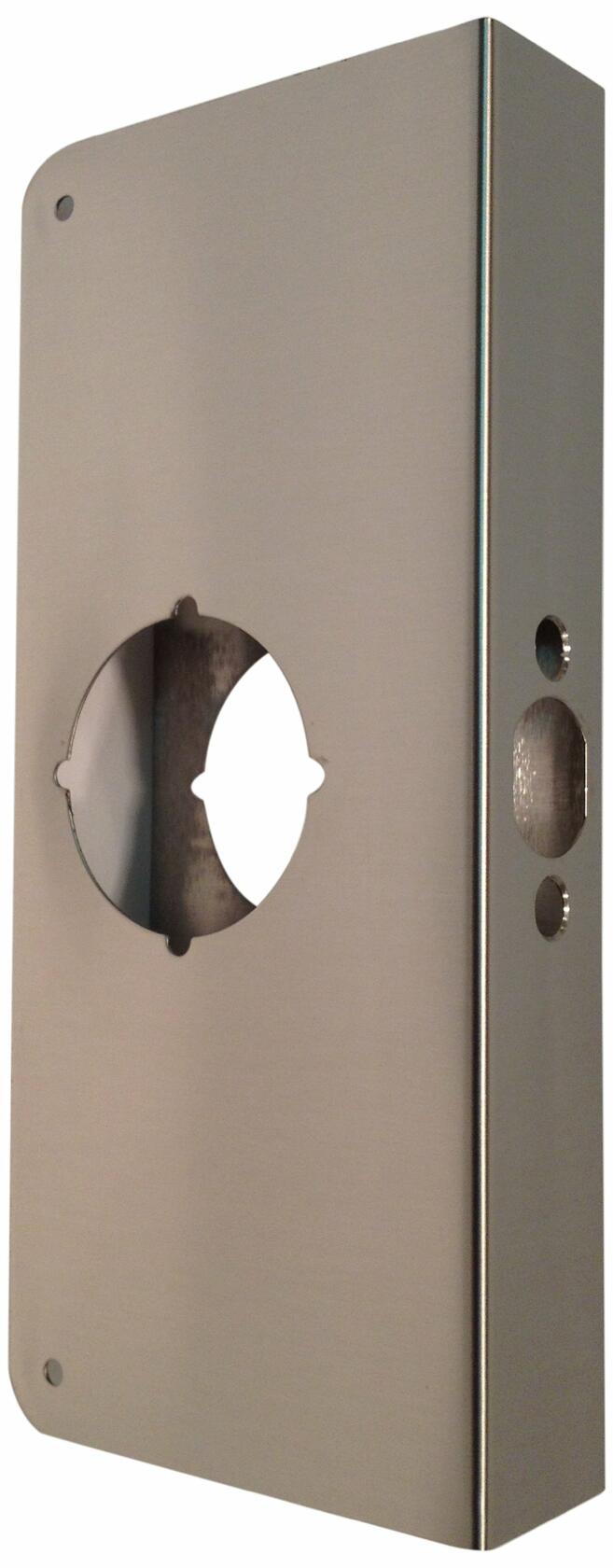 Don-Jo 2-VF-PB Flat Front Wrap Plate (Polished Brass; Pack of 10)