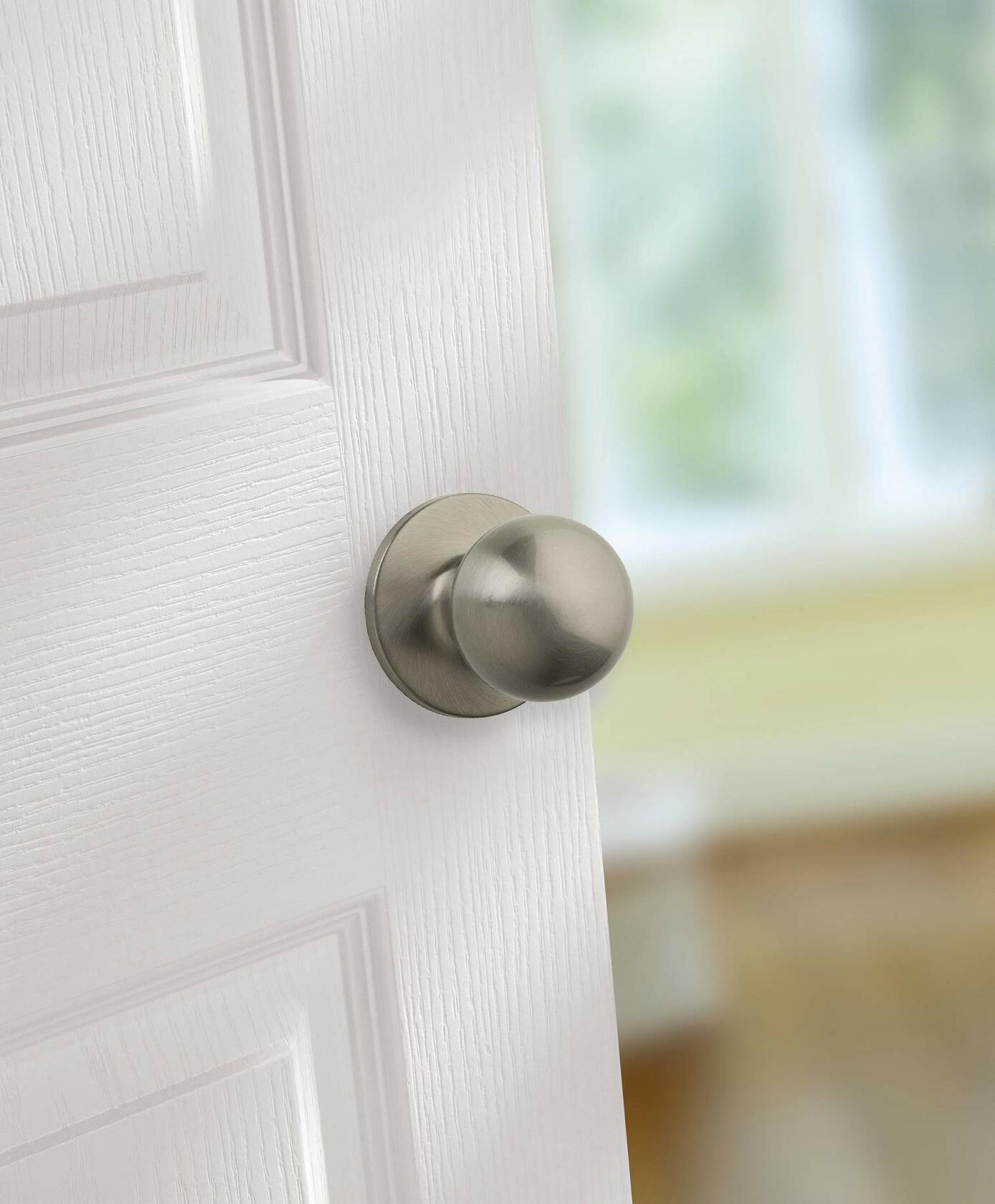Weiser Lock Regina Safelock Passage Door Knobset (Satin Nickel)