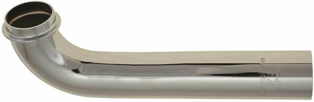National Brand Alternative GIDDS-30191 90 Degree Wall Bend 1-1/4" x 7-1/2" 17-Gauge (Chrome Plated)