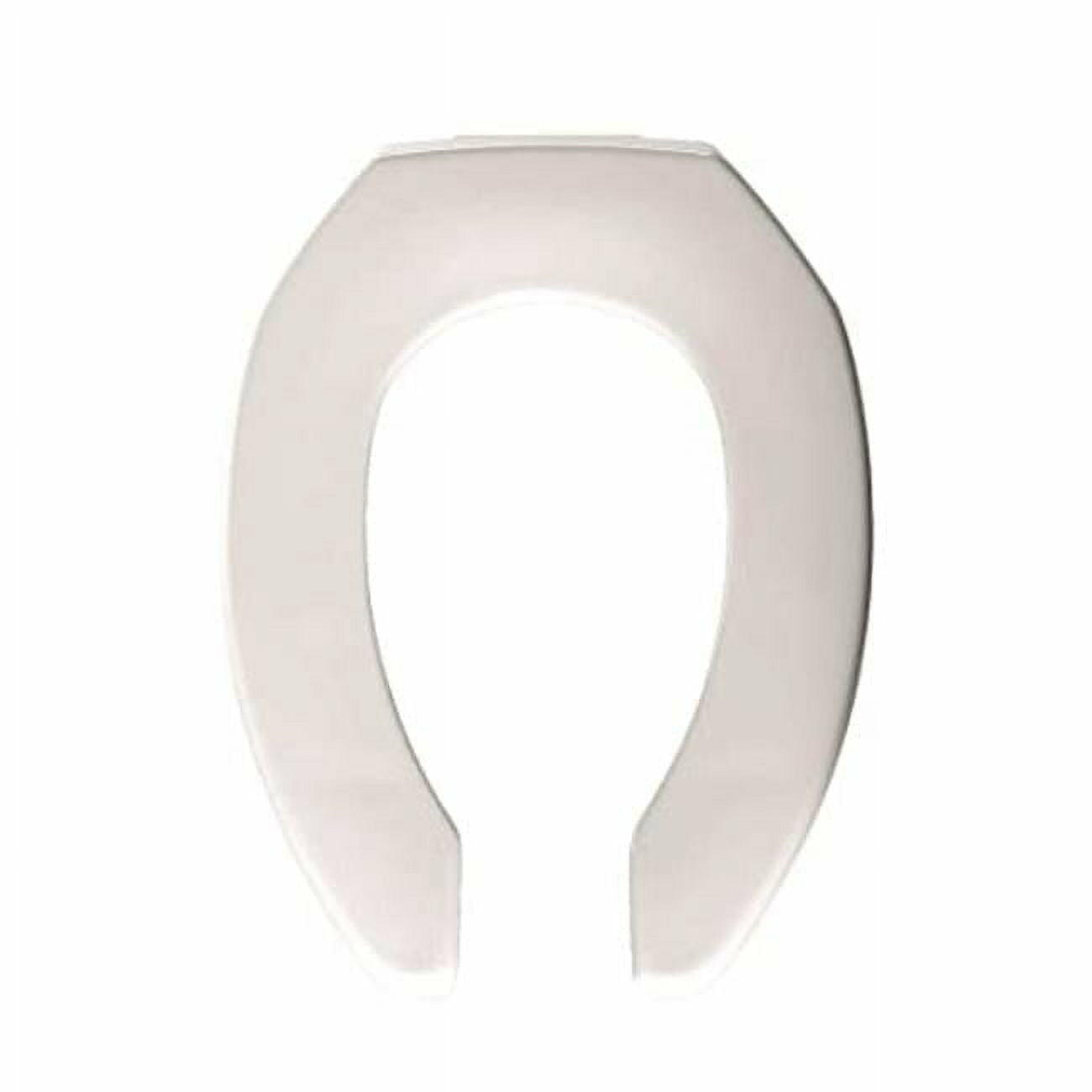 BEMIS 1955SSTFR Commercial Open Front Toilet Seat Elongated (White)