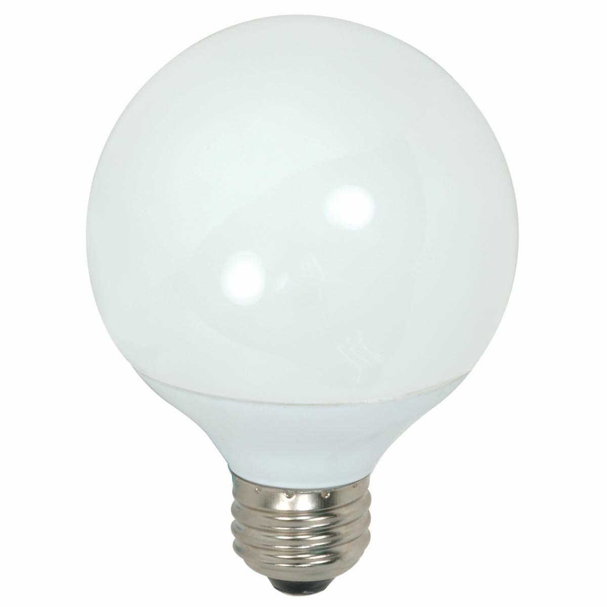 Satco S7301 9W G25 Globe CFL Bulbs 40W Eq 2700K (Warm White; Pack of 24)