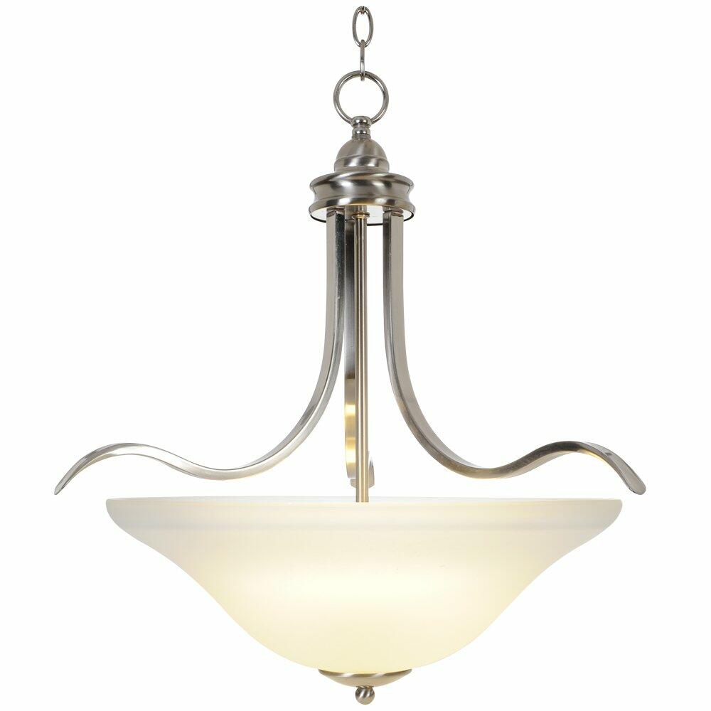 Monument 617247 Sanibel Pendant Light 21x22 Inch (Brushed Nickel)