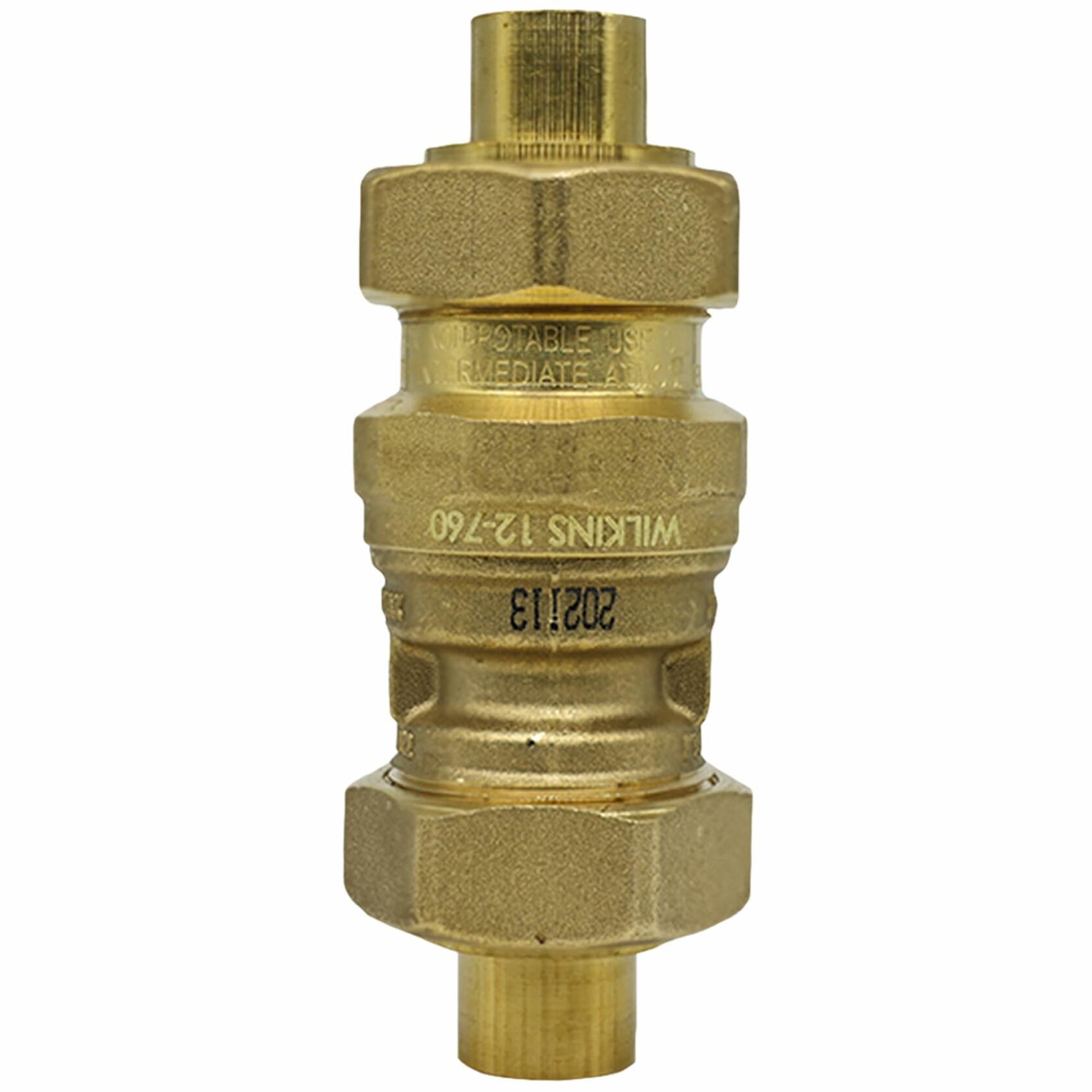 Zurn Wilkins 12-760 1/2-in Dual Check Valve Backflow Preventer w/ Intermediate Atmospheric Vent