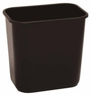 Continental 1358BN Rectangular Plastic Wastebasket 13-5/8 Quart (Brown; Pack of 12)