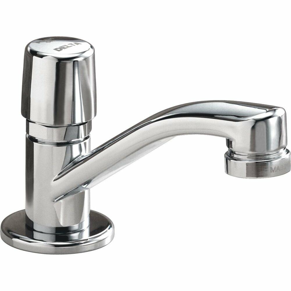 Delta 701LF-HDF Single Handle Metering Lavatory Faucet (Chrome)