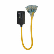 Yellow Jacket 2814 3-Outlet GFCI Power Block 12/3 SJTW 2ft (Yellow)