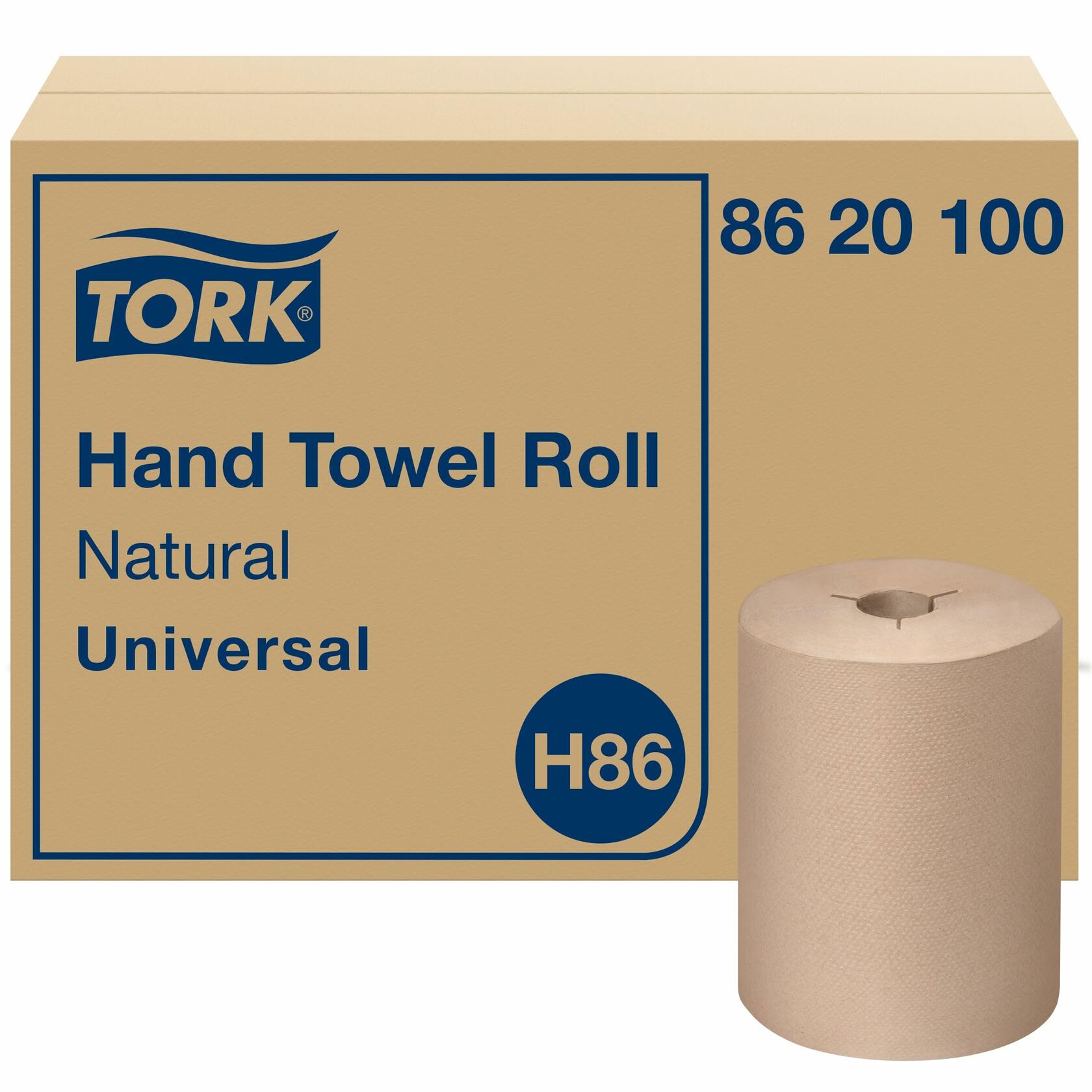 Tork 8620100 H86 Mini Universal Hand Towel Rolls 425ft Natural (Pack of 12)