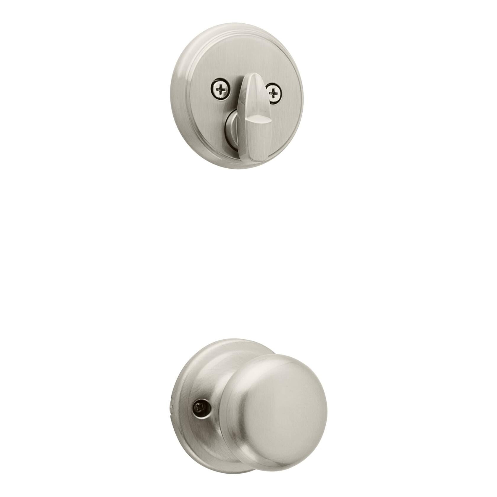 Kwikset 99660-153 Hancock Interior Door Knob Lock (Satin Nickel)