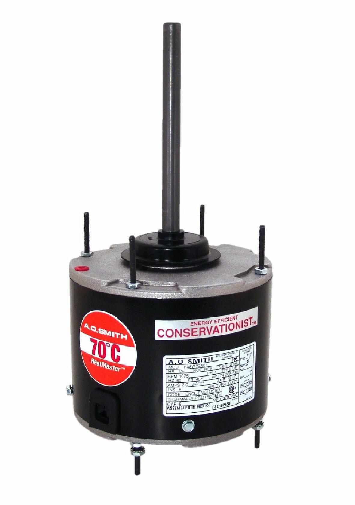 AO Smith FEH1076SF 3/4 HP Condenser Motor 460V 1075 RPM