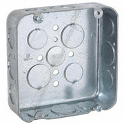 Hubbell Raco 247 4-11/16" 1-1/2" Deep Square Steel Electrical Box (Pack of 25)