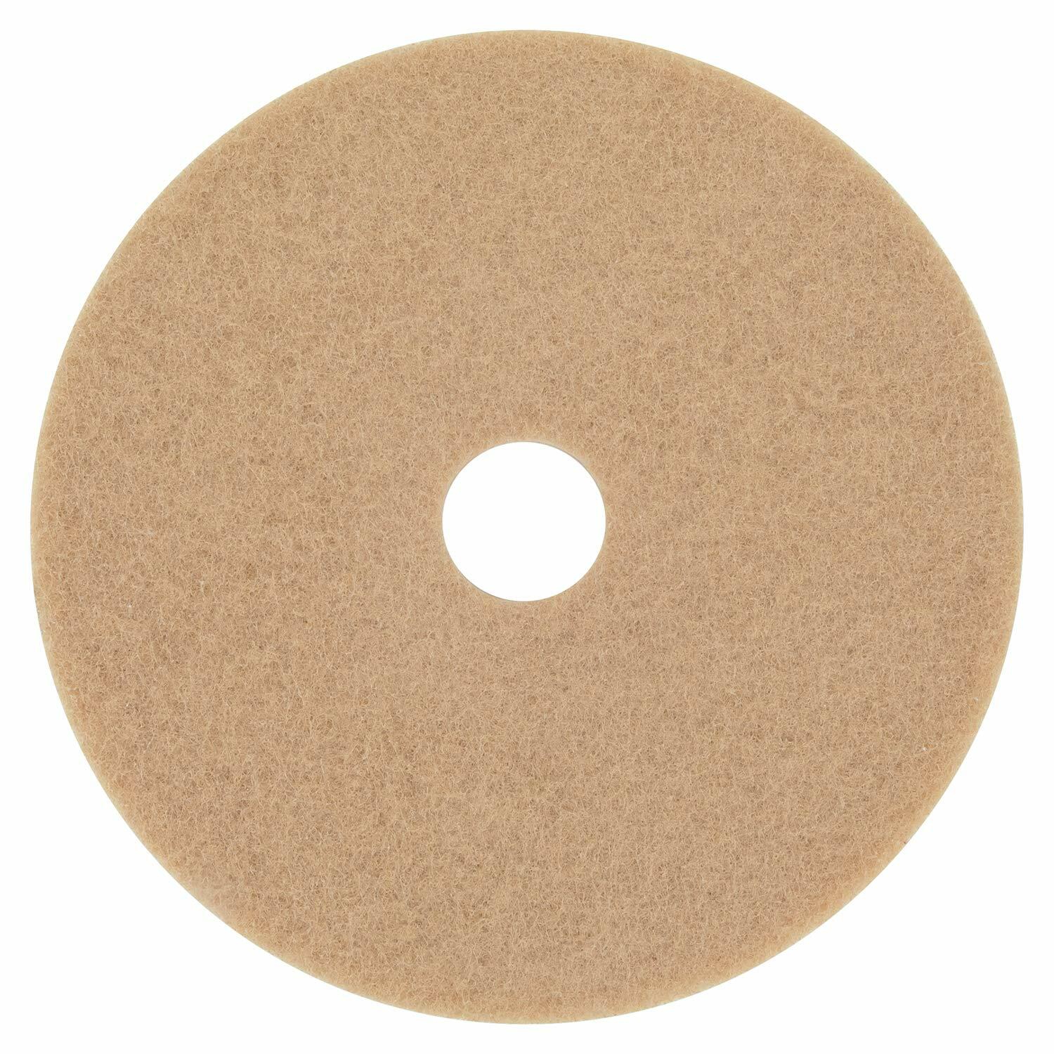 3M Burnish Pad 3400, 19 Inch, Tan (5 Per Case)