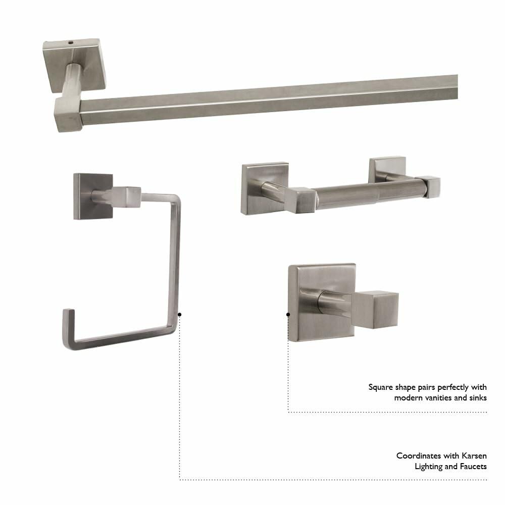 Design House Karsen Toilet Paper Holder 581496 (Polished Chrome Zinc)