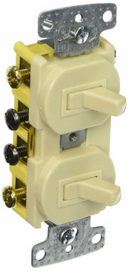 Bryant Electric RC303I Combination Toggle Switch 15A (Ivory)