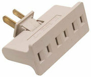 Preferred Industries Triple Plug-in Swivel Adapter 15A (Ivory)