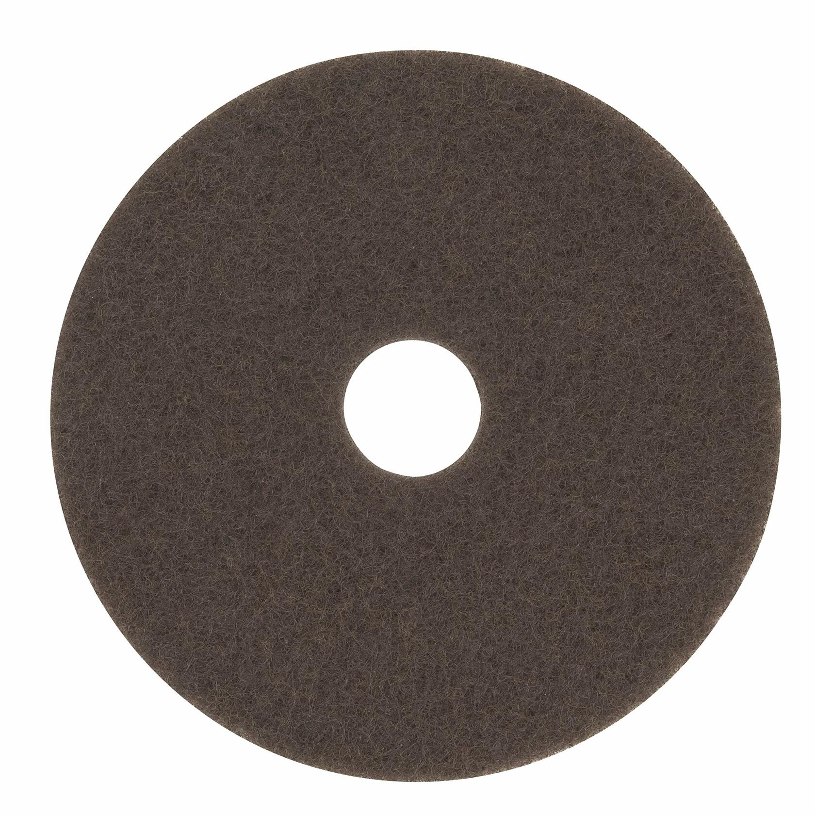 3M 7100 Brown Stripper Pad 20 Inch Medium Grade Floor