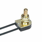 Satco Brass On-Off Metal Push Switch (Pack of 2)