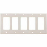 PREFERRED INDUSTRIES 5-GANG DECORATIVE WALLPLATE, STANDARD SIZE, PLASTIC, IVORY (Pack of 20)