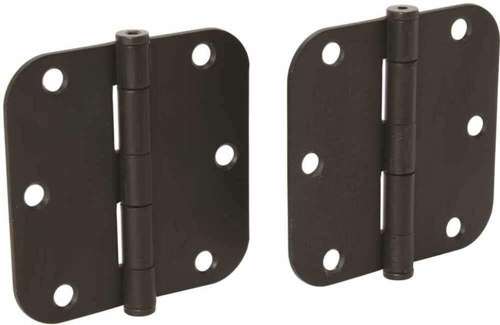 ANVIL MARK 805711 3-1/2" Butt Hinges 5/8" Radius Oil Rubbed Bronze (Pack of 3)