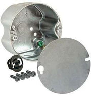 Hubbell-Raco 299 Round Ceiling Fan Box, 2-1/8" Depth, 1/2" Knock-Out, 4" (Pack of 6)