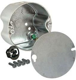Hubbell-Raco 299 Round Ceiling Fan Box, 2-1/8" Depth, 1/2" Knock-Out, 4" (Pack of 6)
