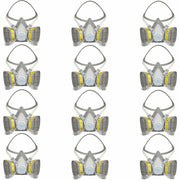 3M 5203 Half Face Respirator Pack of 12 Organic Vapor Acid Gas NIOSH