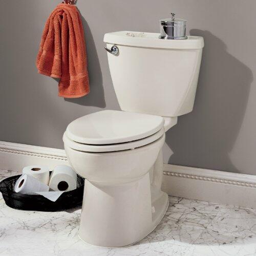 American Standard Cadet-3 4027.016.021 Toilet Tank 14" Rough-In Bone Chrome Lever
