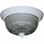 Monument 2487031 15" White Dome Ceiling Light Fixture 3-Light E26