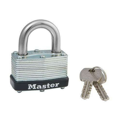 Master Lock 500D Wide Laminated Steel Padlock Pack of 48 Cut Resistant Key Lock