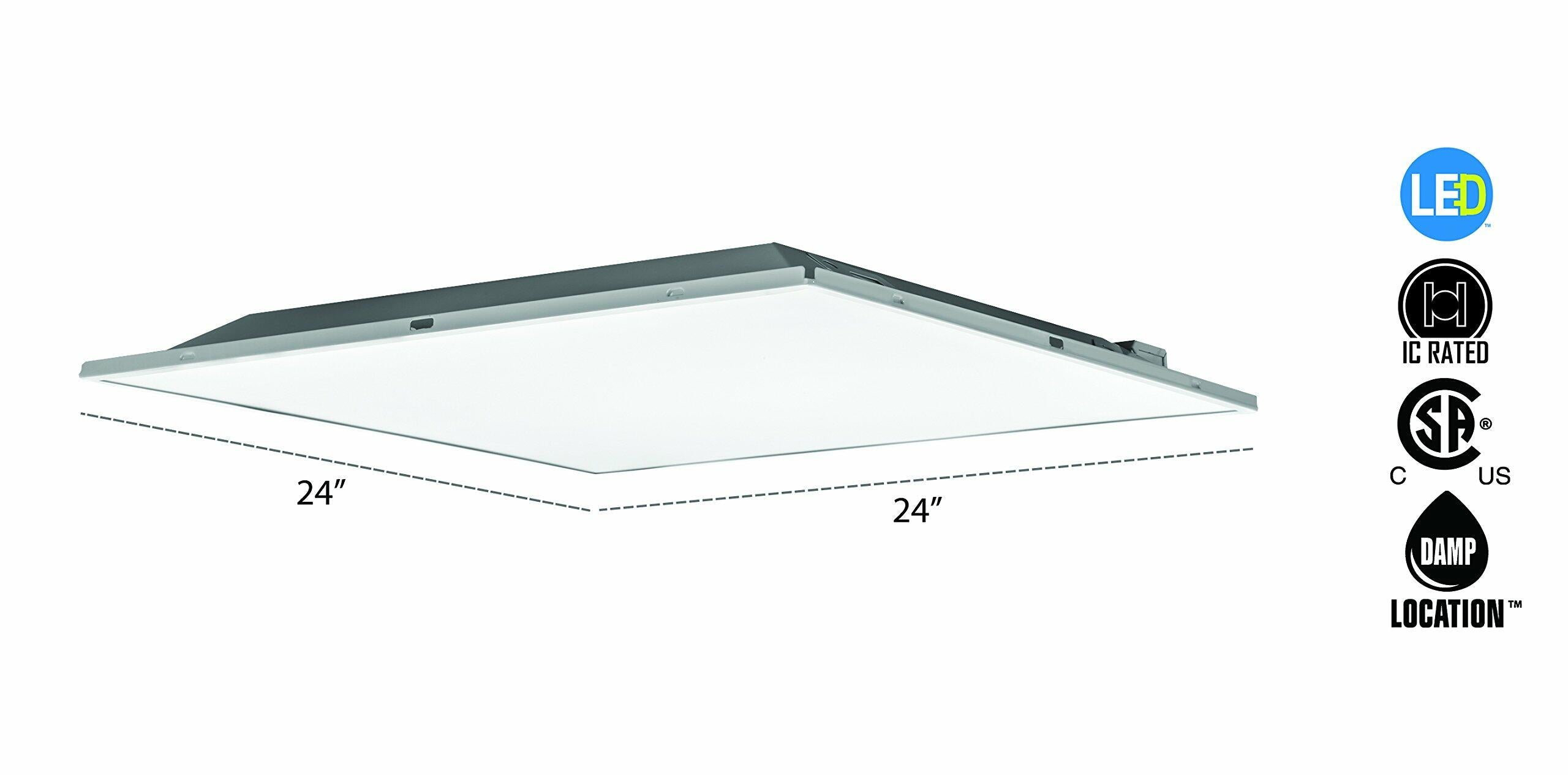 Lithonia Lighting 2x2 LED Troffer 3400LM 4000K Dimmable Lay-In Ceiling Light