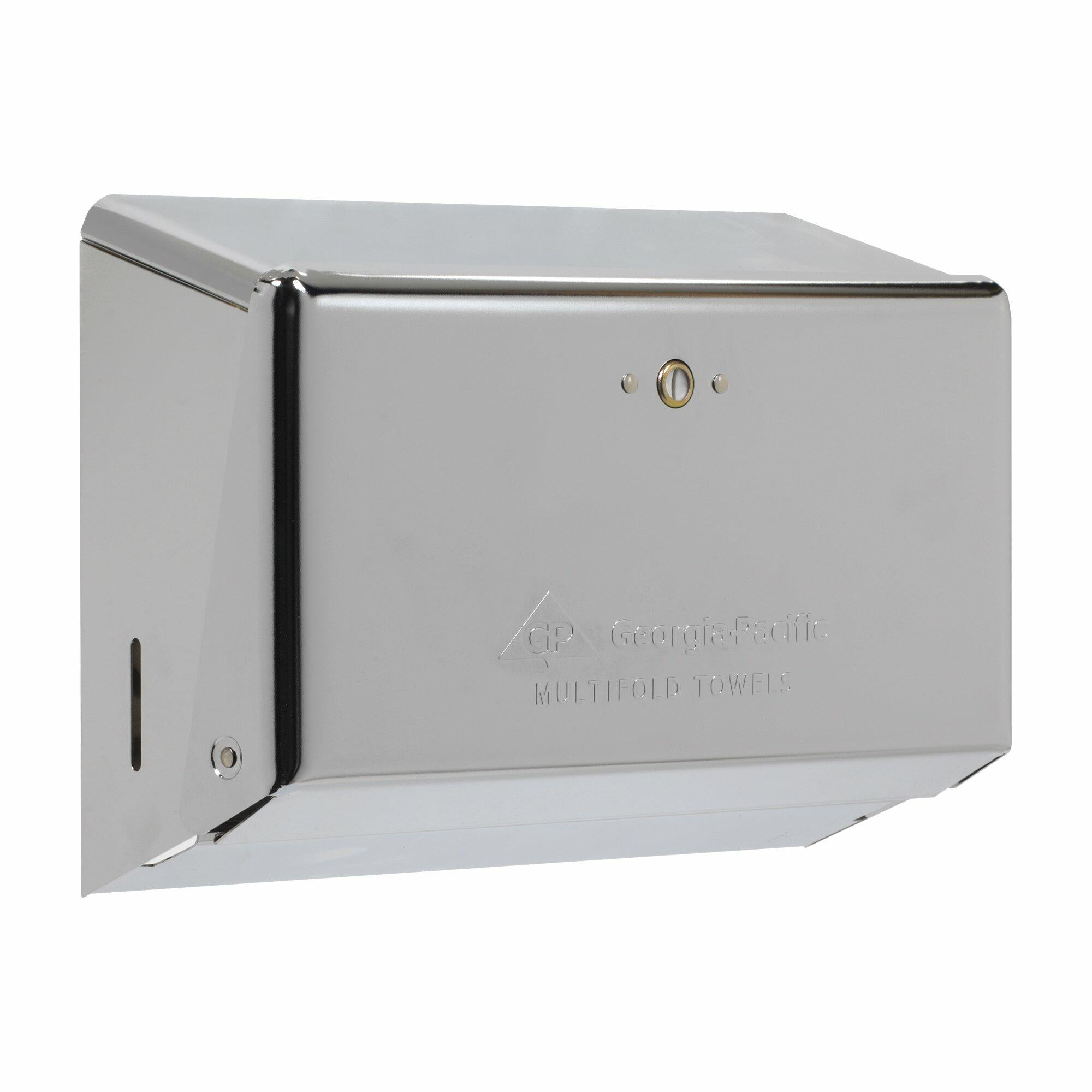 Georgia-Pacific GP PRO 54701 Multi-Fold Paper Towel Dispenser White Steel Locking