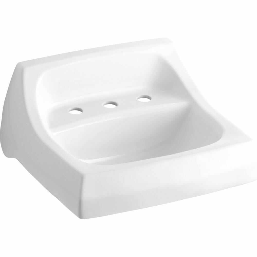 Kohler Kingston K-2006-0 Wall Mount Lavatory Sink White Vitreous China