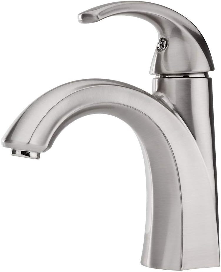 Pfister LF-042-SLKK Selia Single Handle Single Hole Bathroom Sink Faucet With Push & Seal, Brushed Nickel