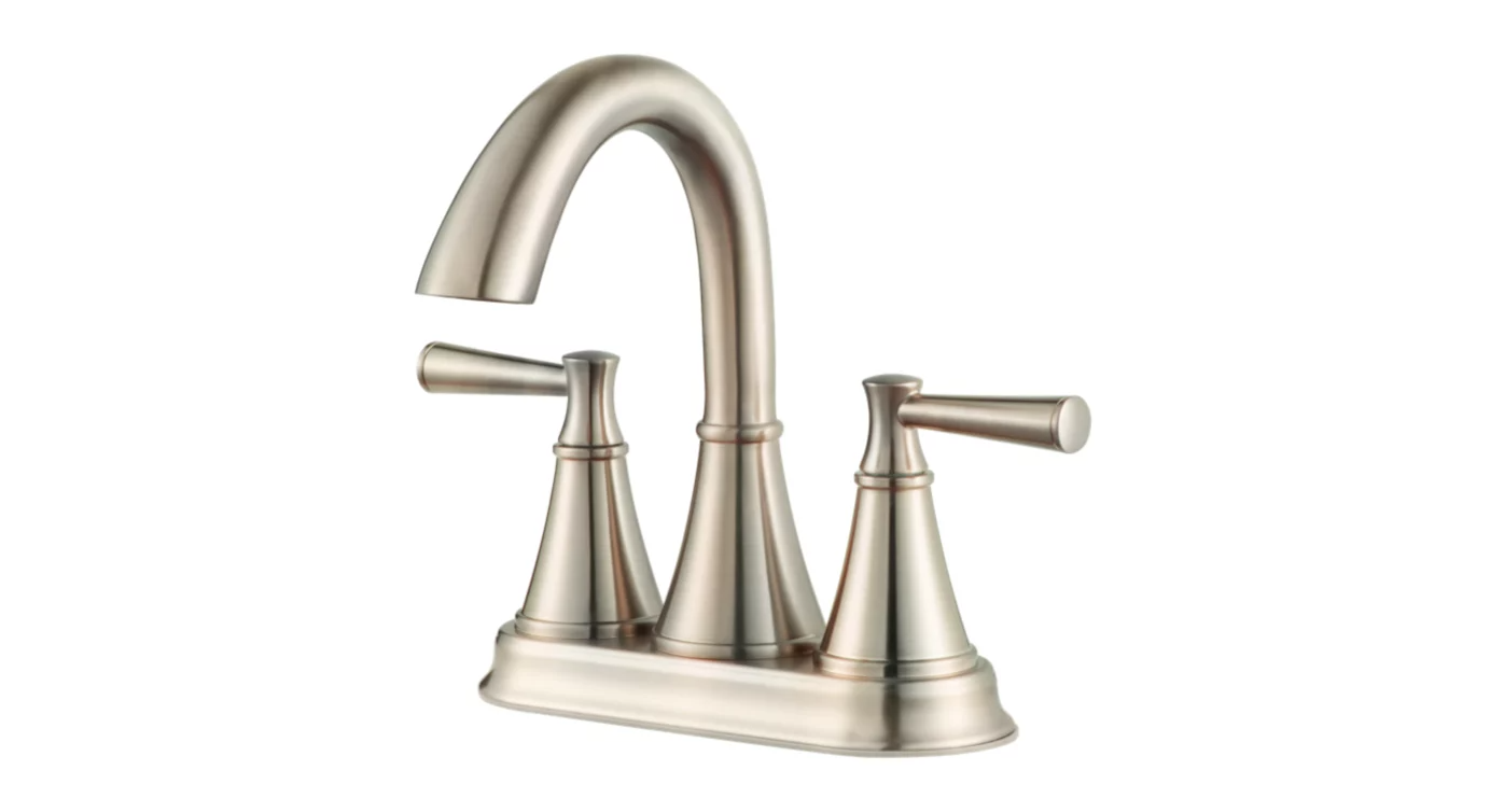 Pfister LF-048-CRKK Cantara Double Handle Centerset Bathroom Faucet, Brushed Nickel