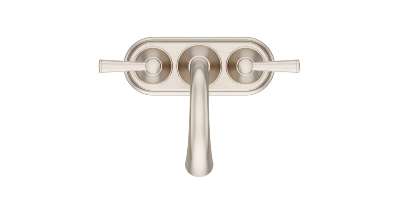 Pfister LF-048-CRKK Cantara Double Handle Centerset Bathroom Faucet, Brushed Nickel