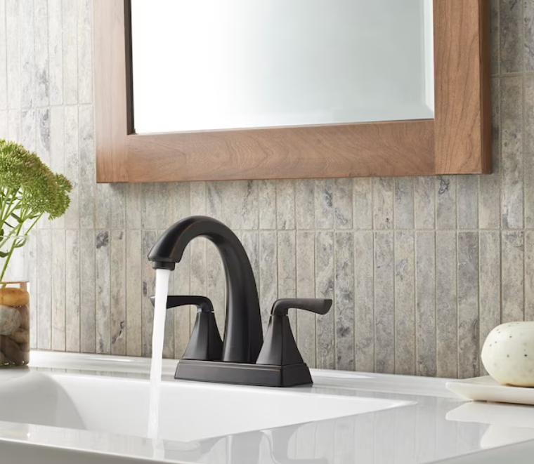 Pfister LF-048-SLYY Selia 2-handle Centerset Bathroom Faucet with Pop-Up Drain Assembly, Tuscan Bronze