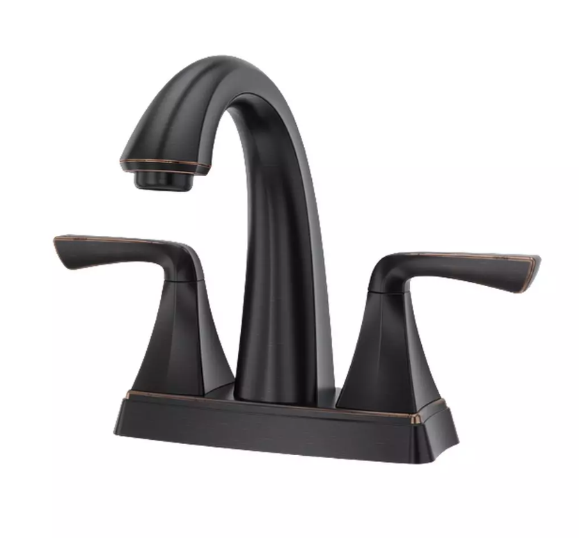Pfister LF-048-SLYY Selia 2-handle Centerset Bathroom Faucet with Pop-Up Drain Assembly, Tuscan Bronze