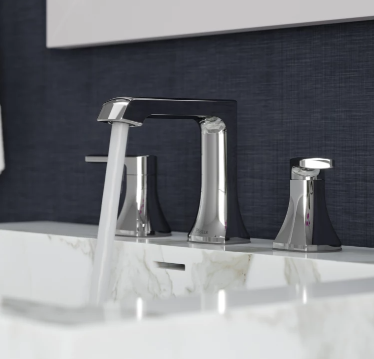 Pfister LF-049-PEC Penn 2-Handle 8" Widespread Bathroom Faucet, Polished Chrome