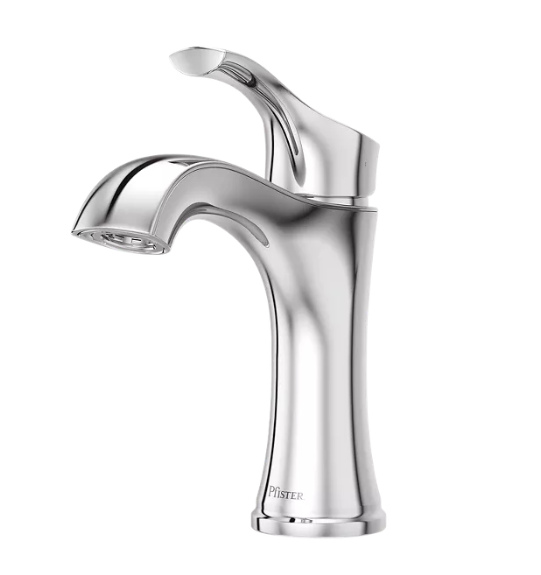 Pfister LG42-WD0C Woodbury Single Handle Bathroom Faucet, Polished Chrome