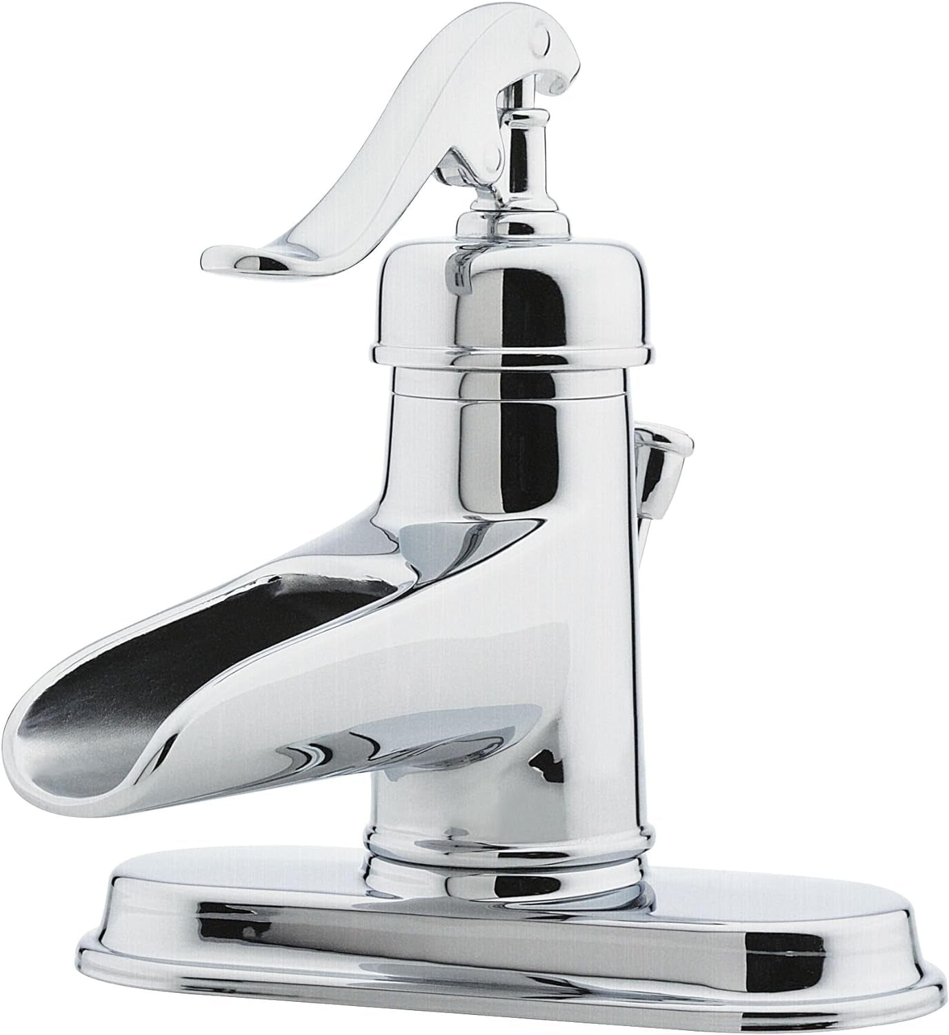 Pfister LG42YP0C Ashfield Single Handle 4" Centerset Bathroom Faucet, Polished Chrome