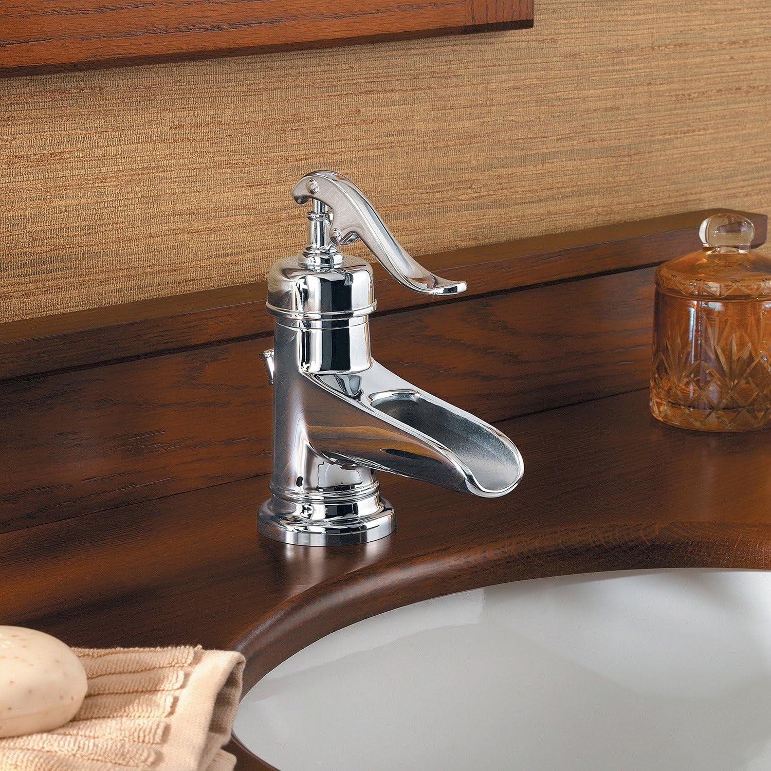 Pfister LG42YP0C Ashfield Single Handle 4" Centerset Bathroom Faucet, Polished Chrome