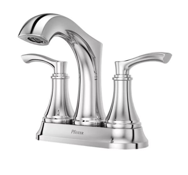 Pfister LG48-WD0C Woodbury 2-Handle Centerset Bathroom Faucet, Polished Chrome