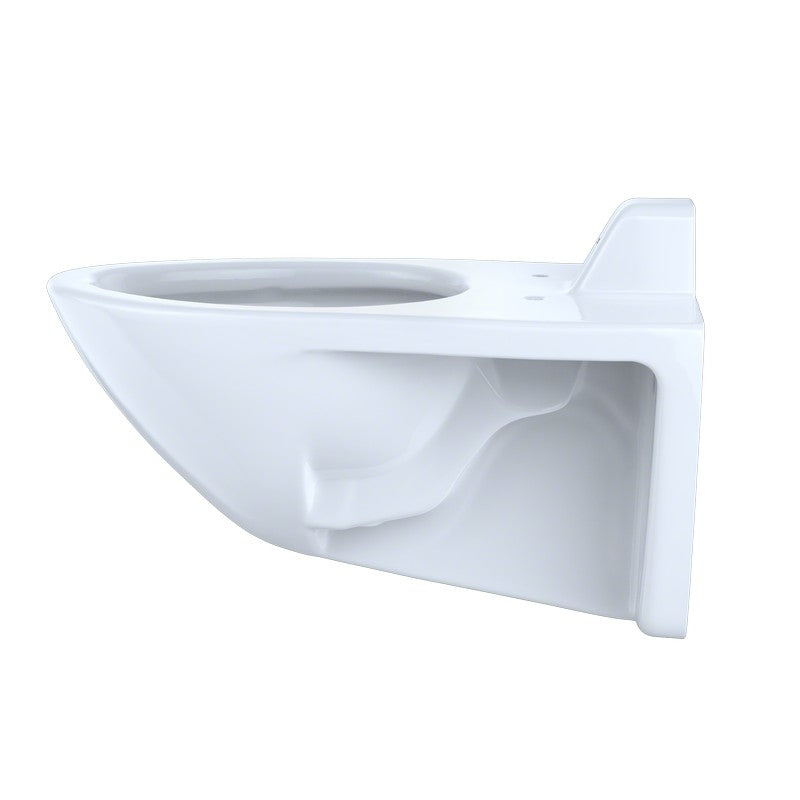 Toto CT708UV#01 Elongated Wall-Mounted Flushometer Toilet Bowl, Cotton White