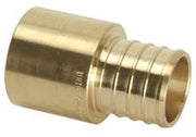Cash Acme B121 1/2" PEX Barb x 1/2" Female Sweat Adapter Brass (Pack of 10)