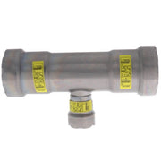 Viega 25491 MegaPressG 1-1/4 x 1-1/4 x 1/2 inch ,Carbon Steel Tee