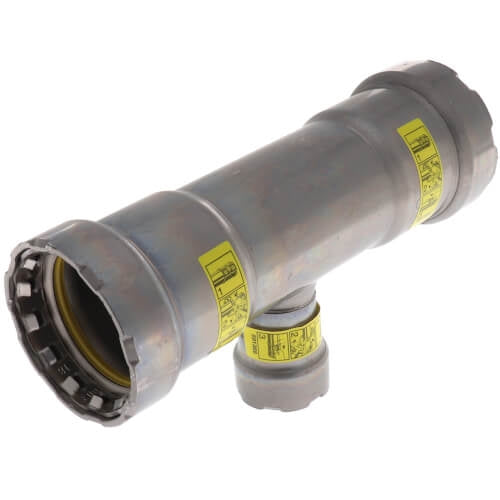 Viega 25491 MegaPressG 1-1/4 x 1-1/4 x 1/2 inch ,Carbon Steel Tee
