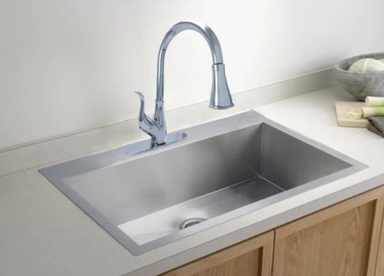 Wasserman 62216040 High Arc Pulldown Spray Kitchen Faucet, Optional Deck, Chrome
