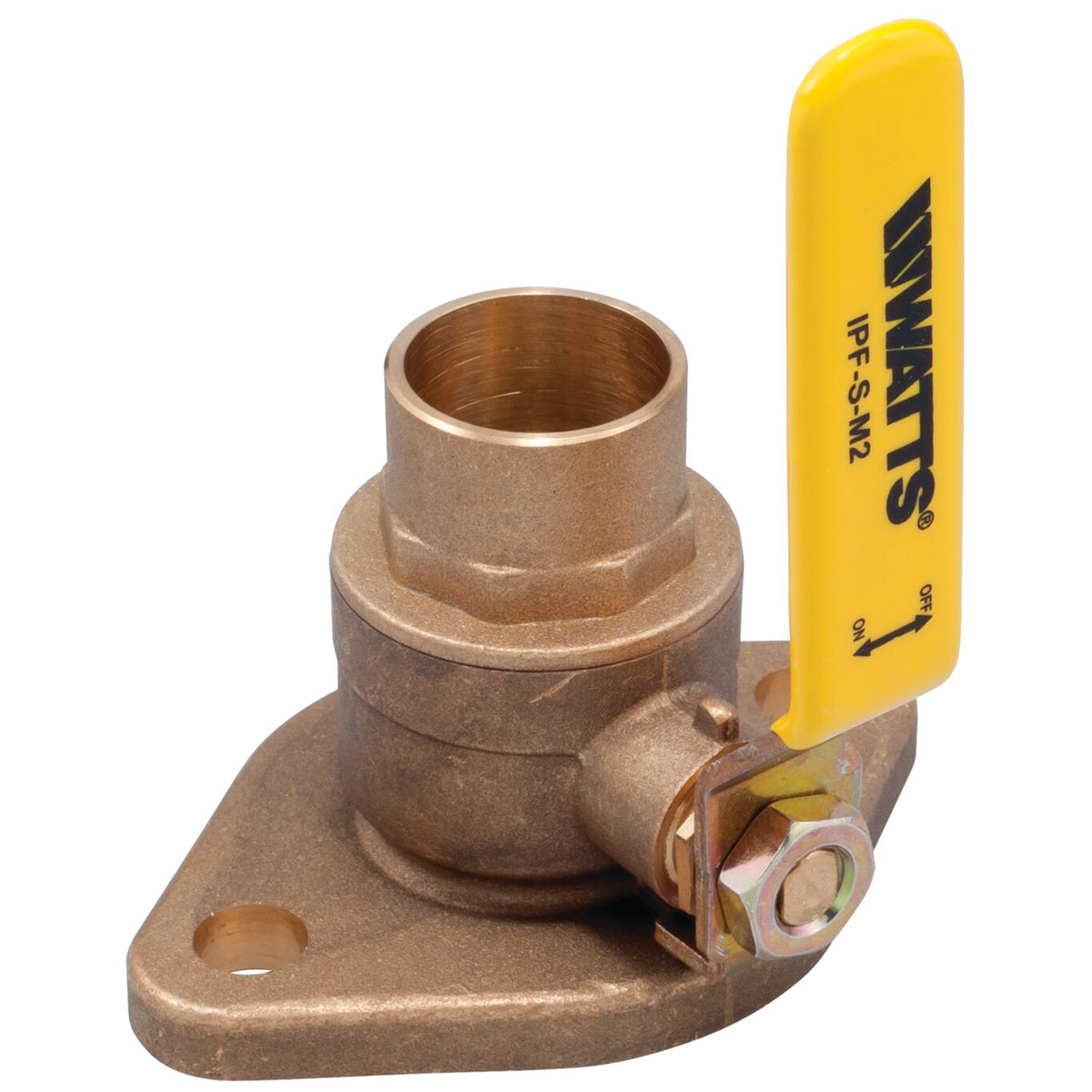 Watts 0068095 IPF-S-M1 3/4" Sweat Brass Isolation Pump Flange with Lever Handle