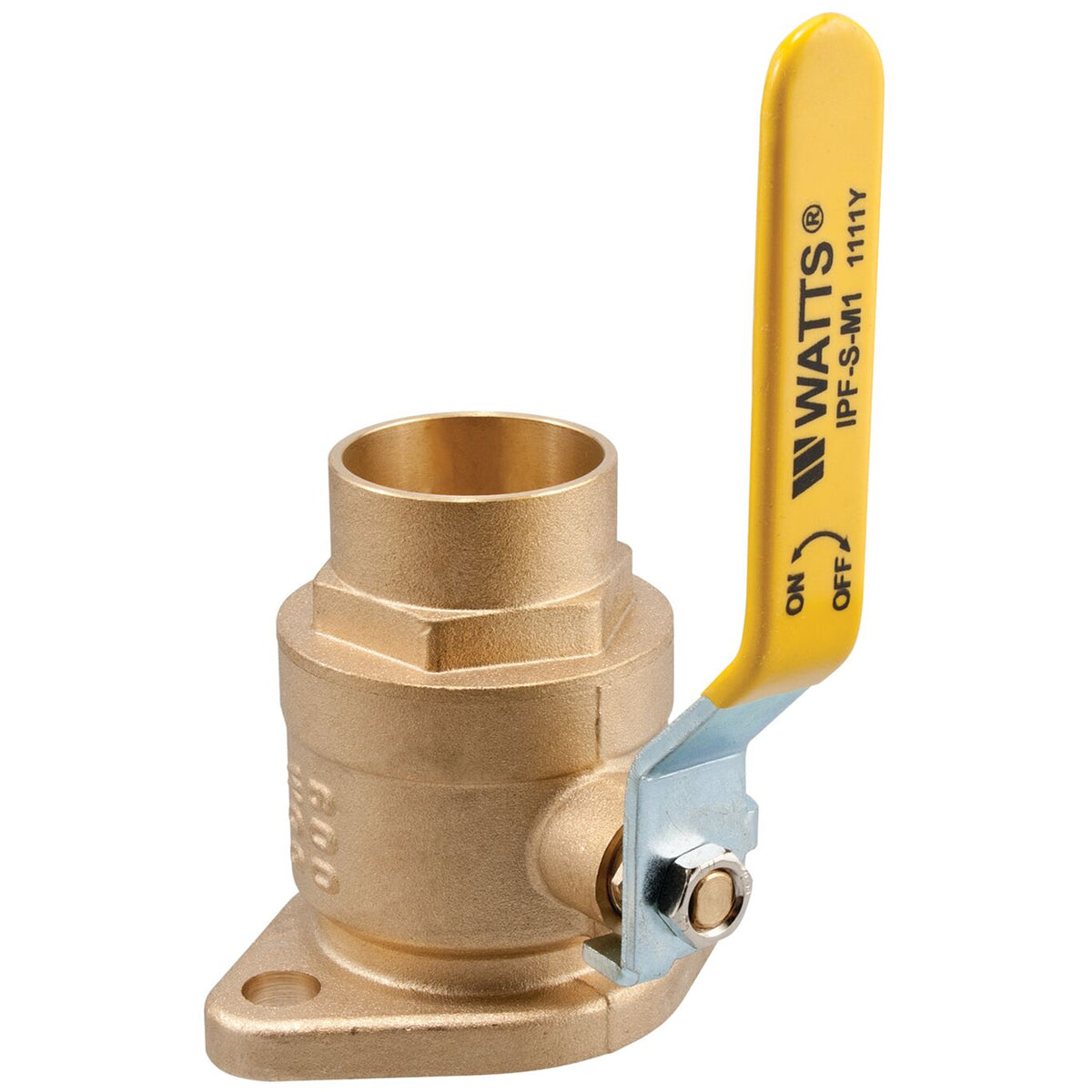Watts 0068095 IPF-S-M1 3/4" Sweat Brass Isolation Pump Flange with Lever Handle